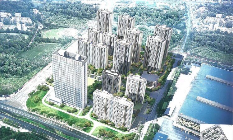 地铁中建君和城效果图