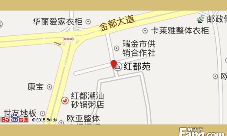 红都苑周边配套图