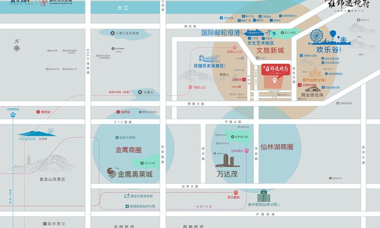 蓝光雍锦逸境府交通图