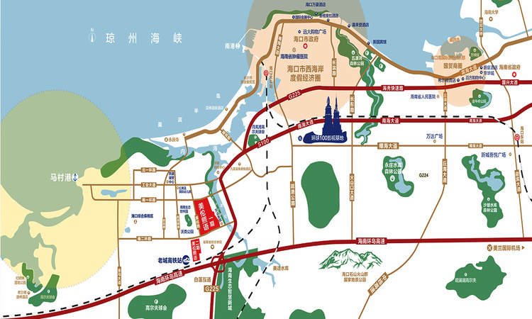融创·美伦熙语交通图