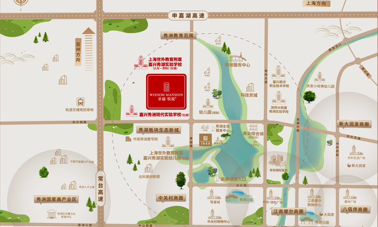 卓越悦琅园交通图