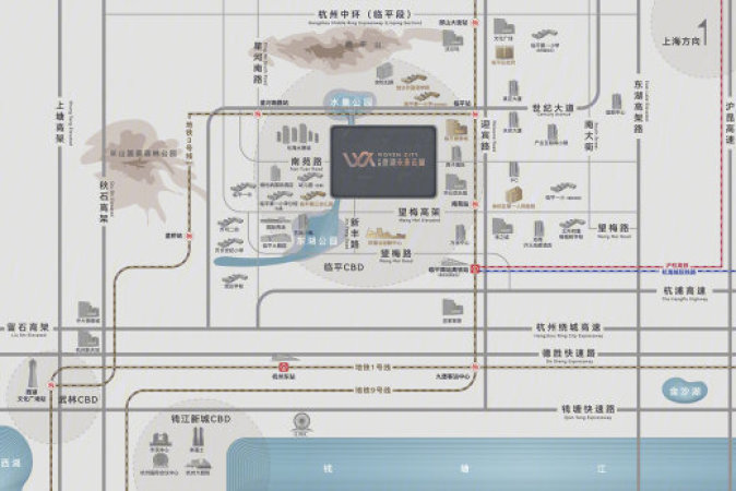 中骏鼎湖未来云城交通图