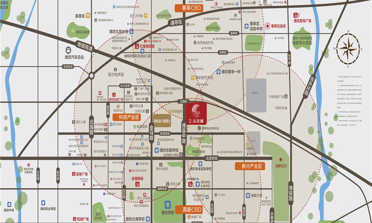 碧桂园未来城交通图