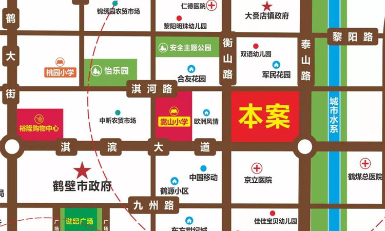 诚城银杏雅苑周边配套图