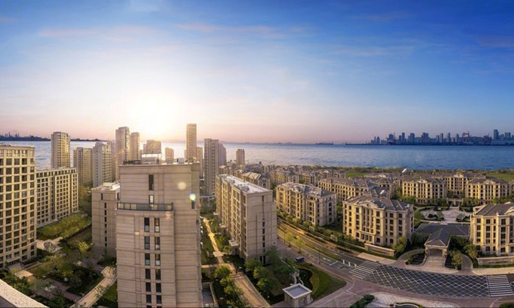 远洋钻石湾时代海实景图