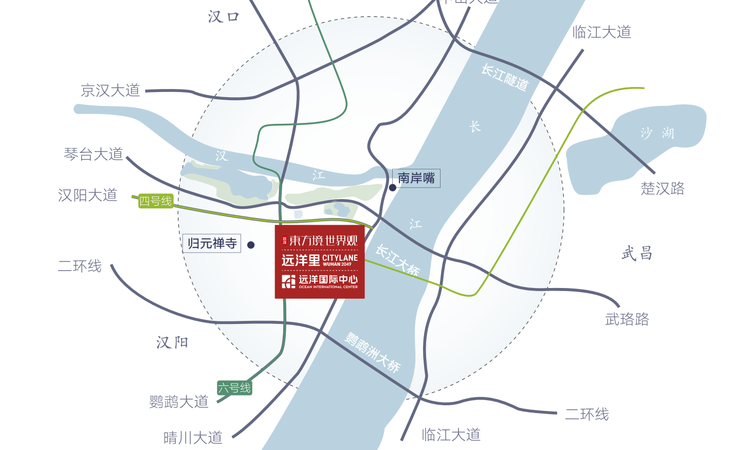 远洋蓝铂公馆交通图