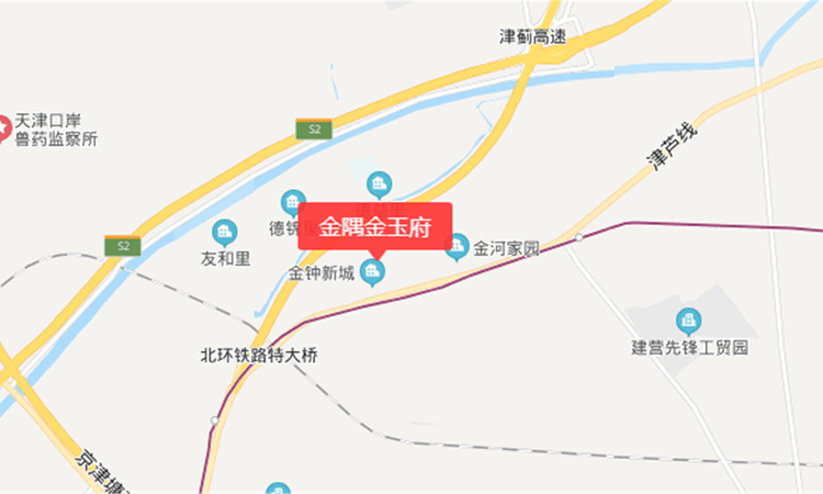 金隅金玉府交通图