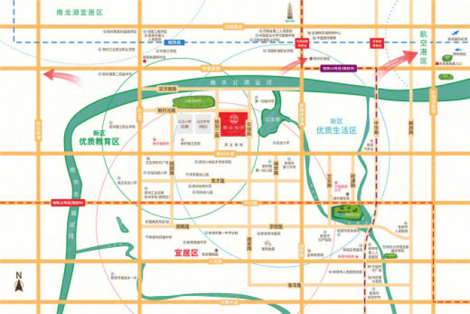 恩淇 懿品悦府交通图