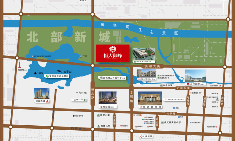 菏泽恒大御峰交通图