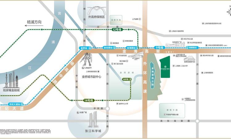 象屿联发·金海汀雲台交通图