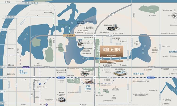 联投·花山河交通图