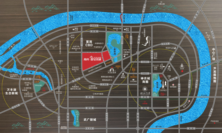 高科壹号领域二期交通图