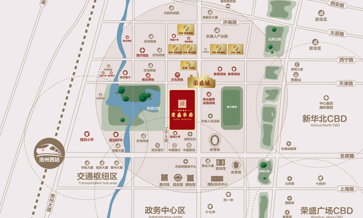 荣盛·华府交通图