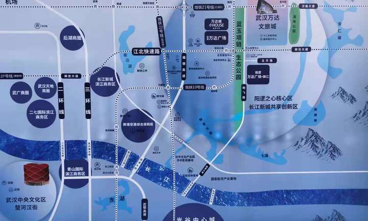 武汉万达文旅城交通图