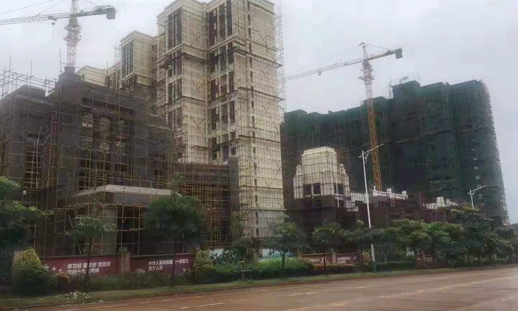 椰岛小城施工进度图