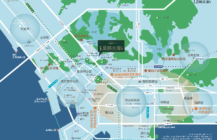 凤鸣水岸花园交通图