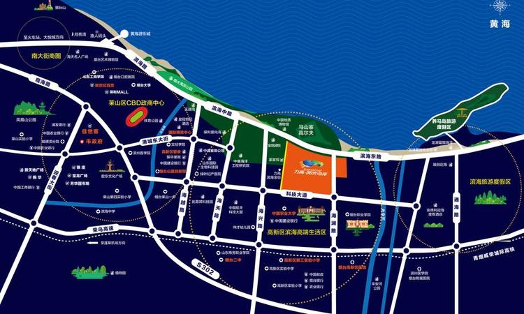 力高阳光海岸交通图