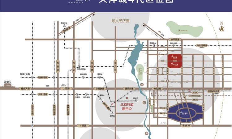 天洋城4代交通图