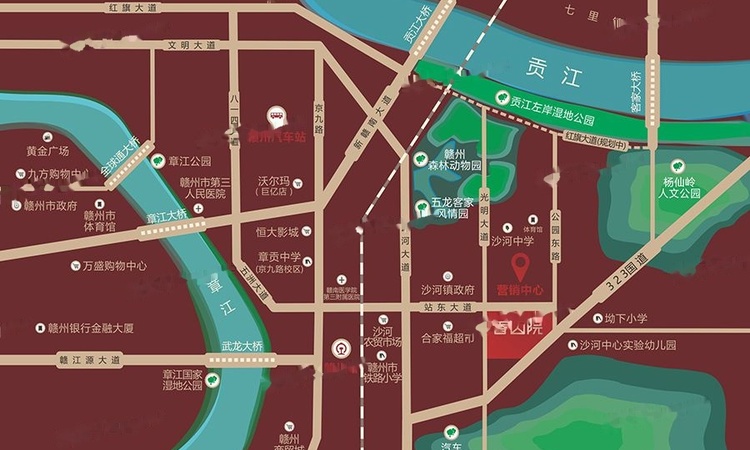 香山院交通图