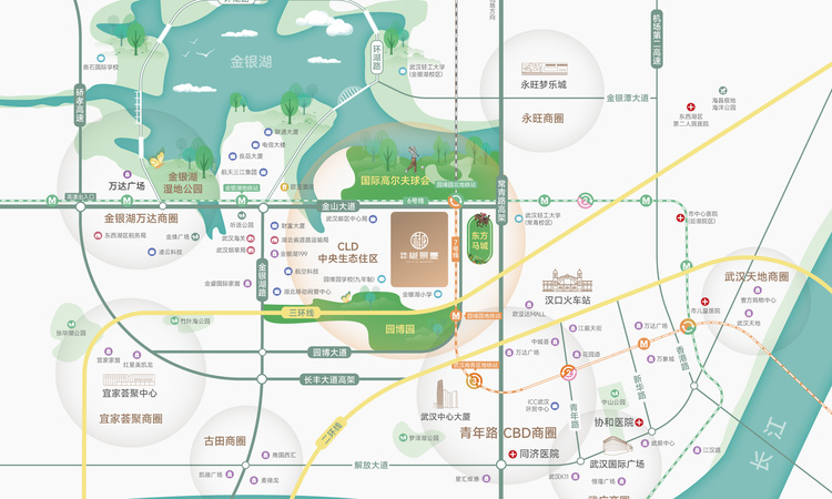 恺德信达樾景臺交通图