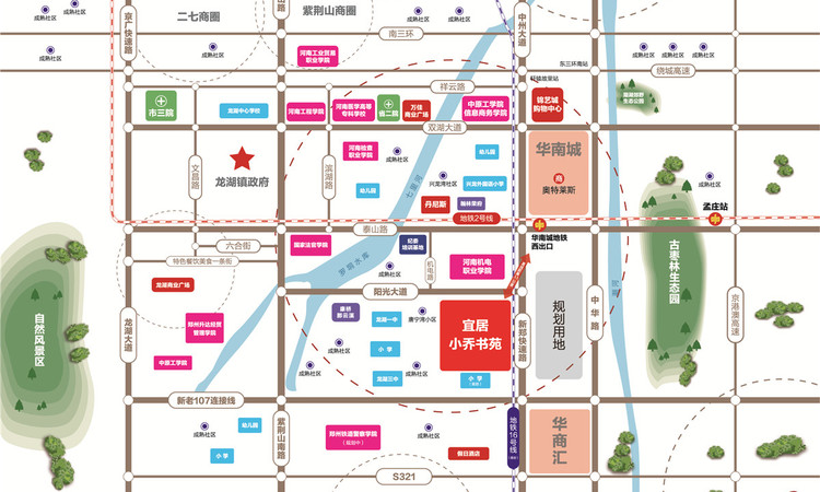 宜居小乔书苑交通图