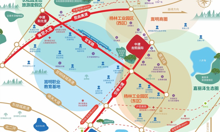 中建龙熙国际交通图