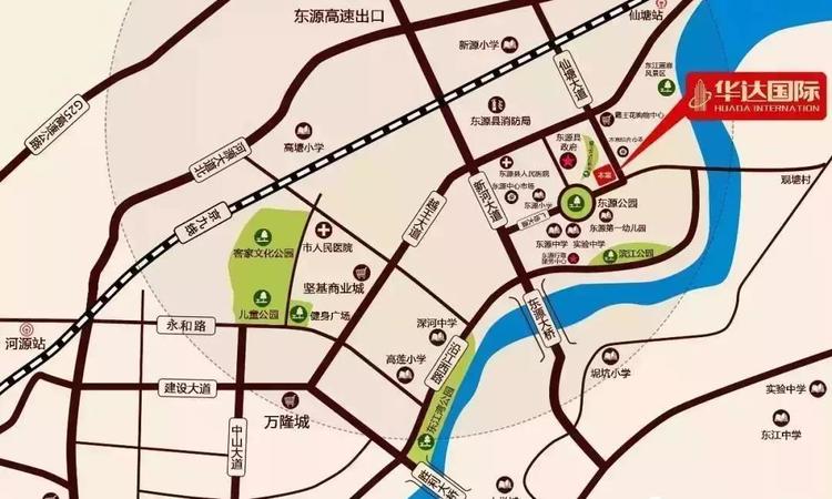 华达国际交通图