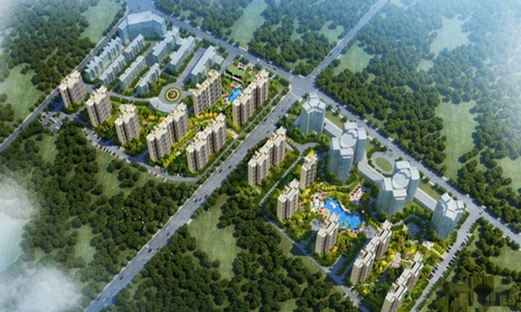 定安碧桂园十里繁花实景图