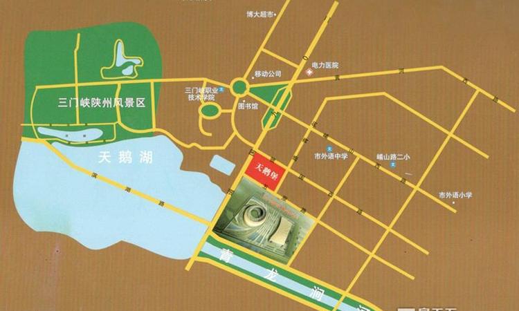 天盛天鹅堡交通图