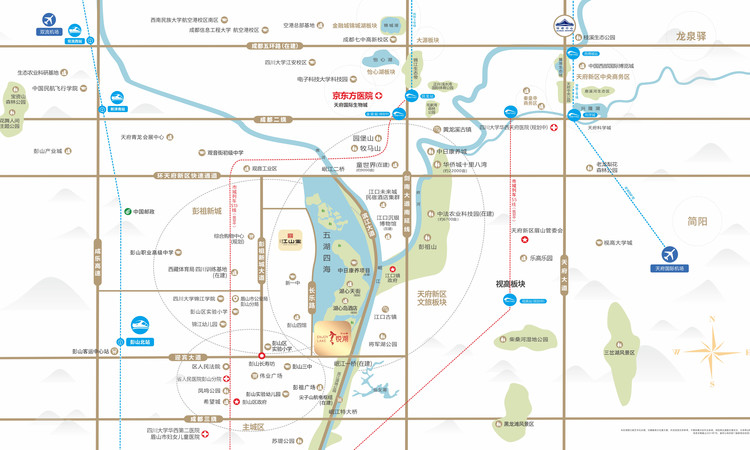 融信瑞和·悦湖交通图