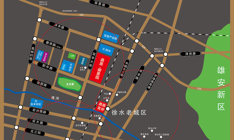 鼎居·和锦苑交通图