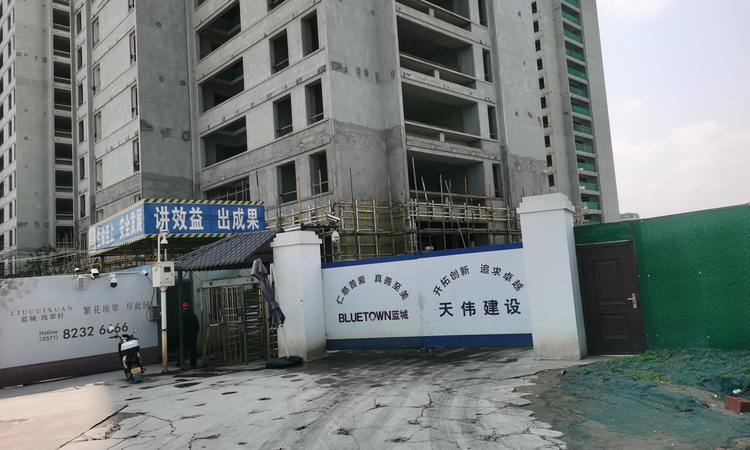  蓝城萧山桥南项目施工进度图