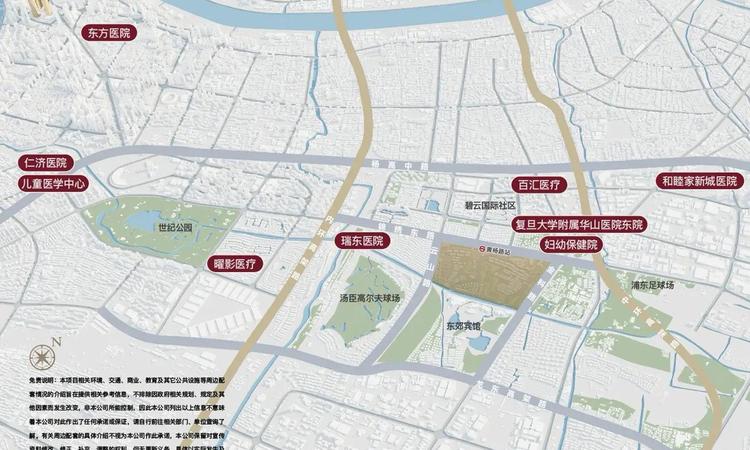 汤臣君品周边配套图