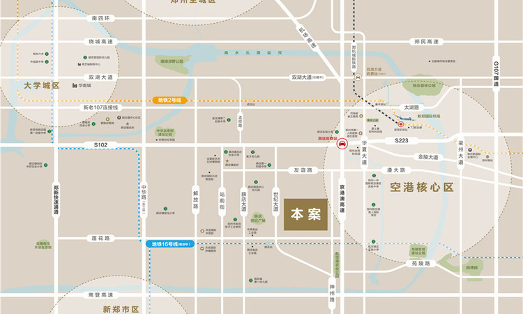 正商馨港家交通图