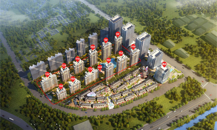 句容恒大云湖上郡效果图