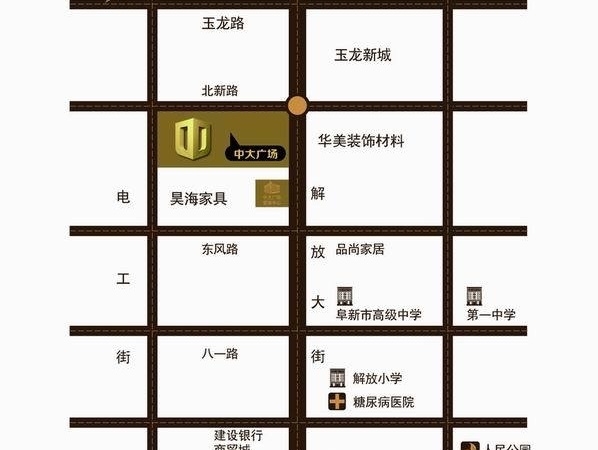 中大广场交通图