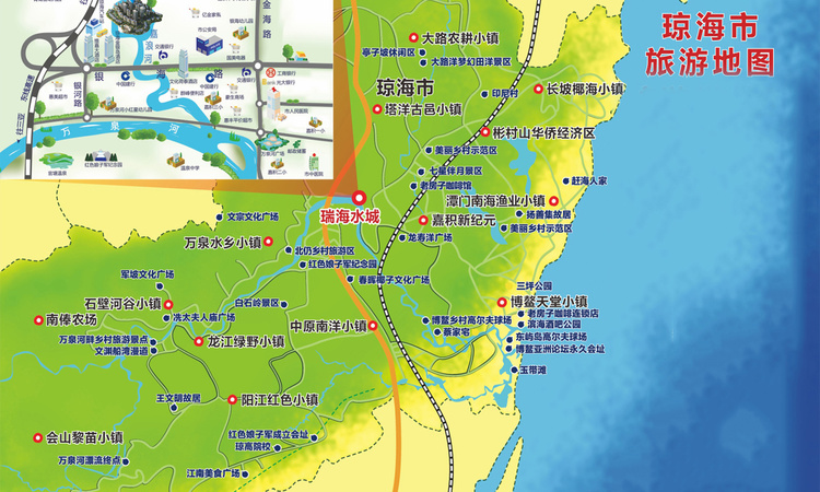 瑞海水城交通图