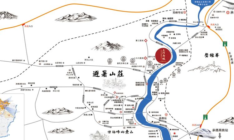 上河新城·山河印交通图