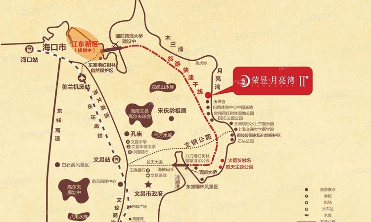 荣昱·月亮湾交通图