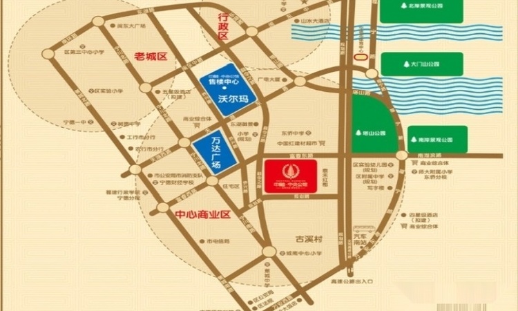 中融中央公馆交通图
