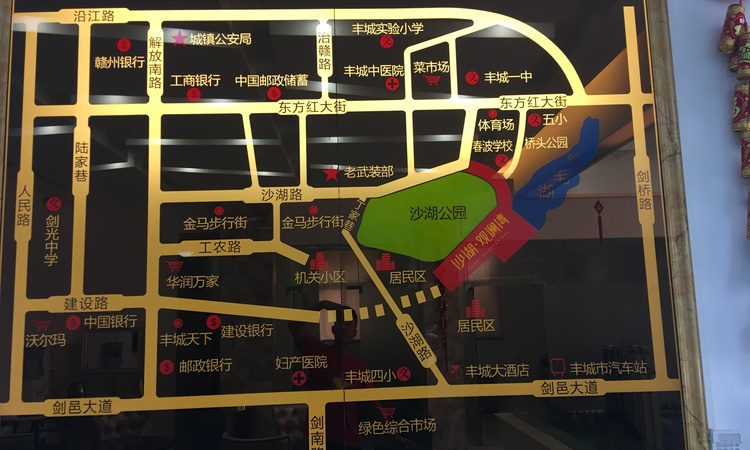 沙湖观澜湾交通图