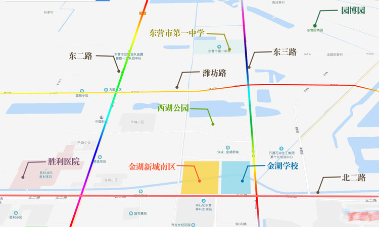 众成金湖新城(南区)交通图