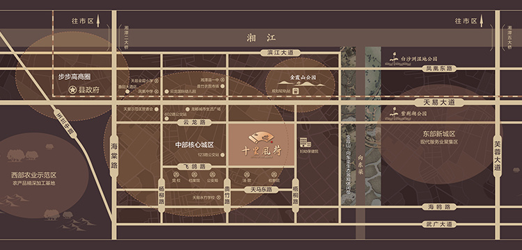 十里风荷交通图