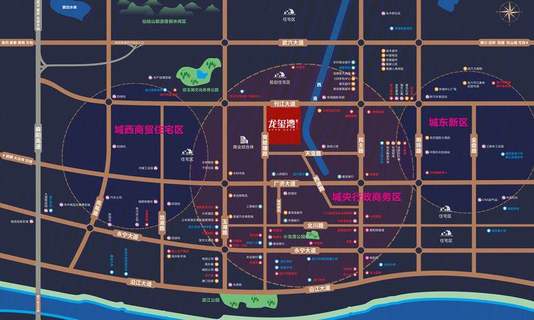 龙玺湾交通图