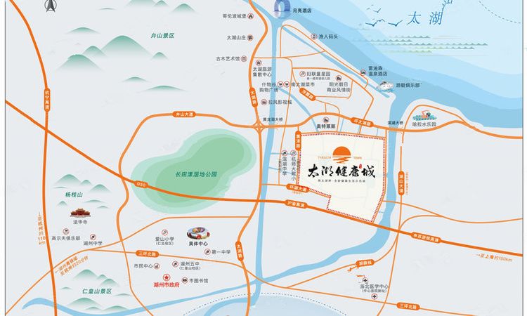 鑫远·太湖健康城交通图