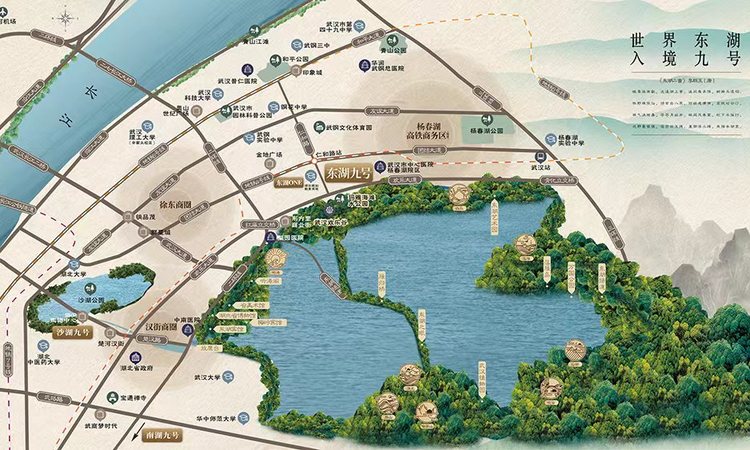 东湖九号交通图