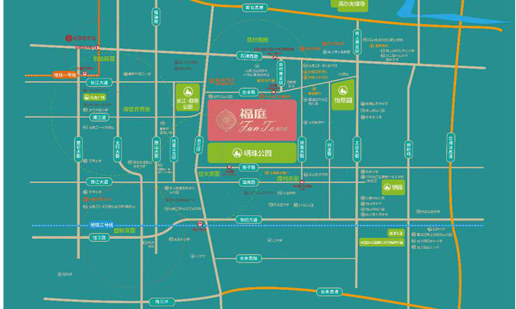 天润福庭交通图