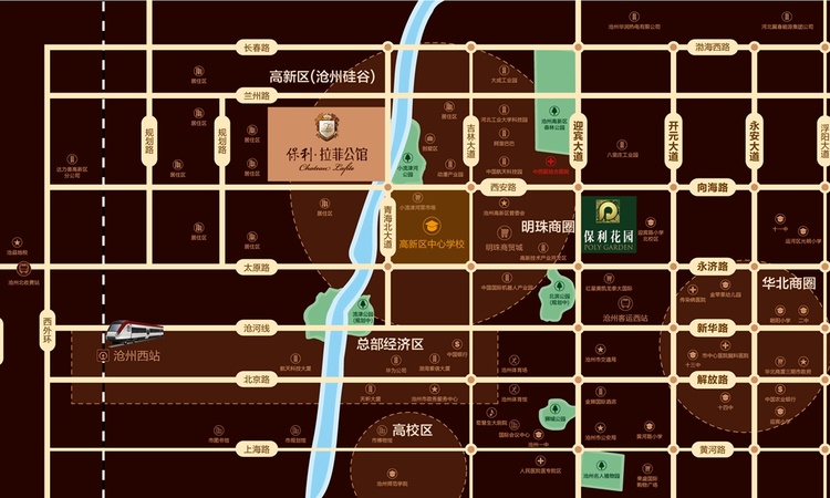 保利拉菲公馆交通图