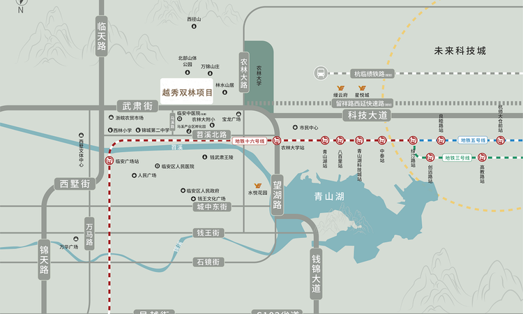 越秀·归悦里交通图