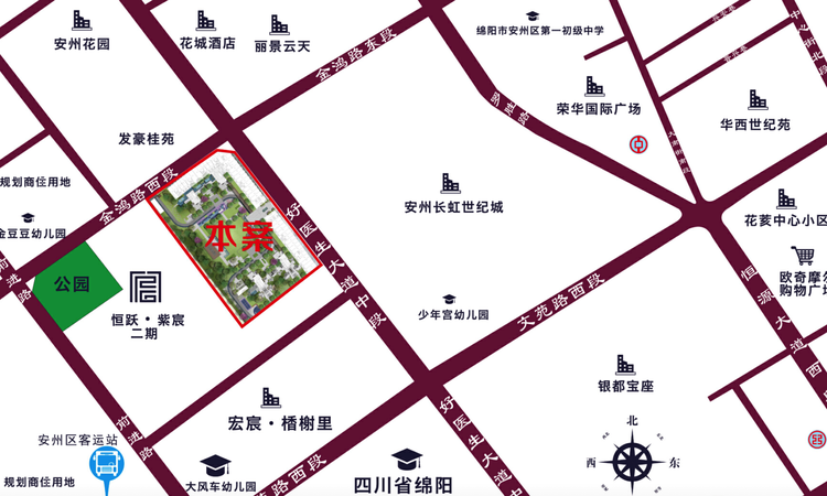 恒跃紫宸交通图